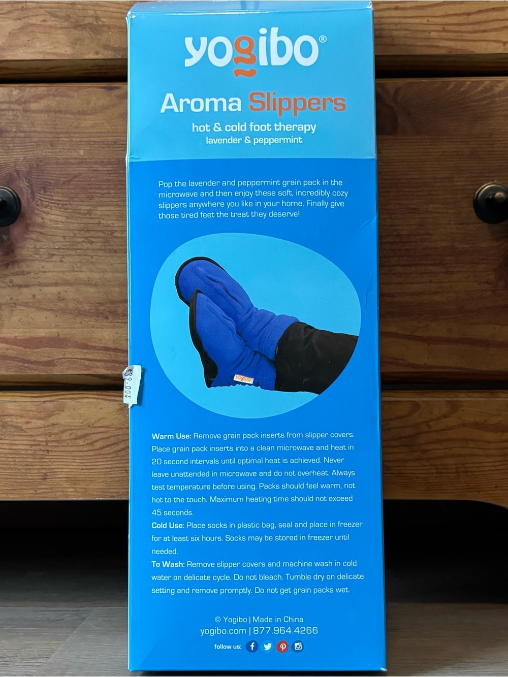 Blue Aroma Slippers - Lavender & Peppermint